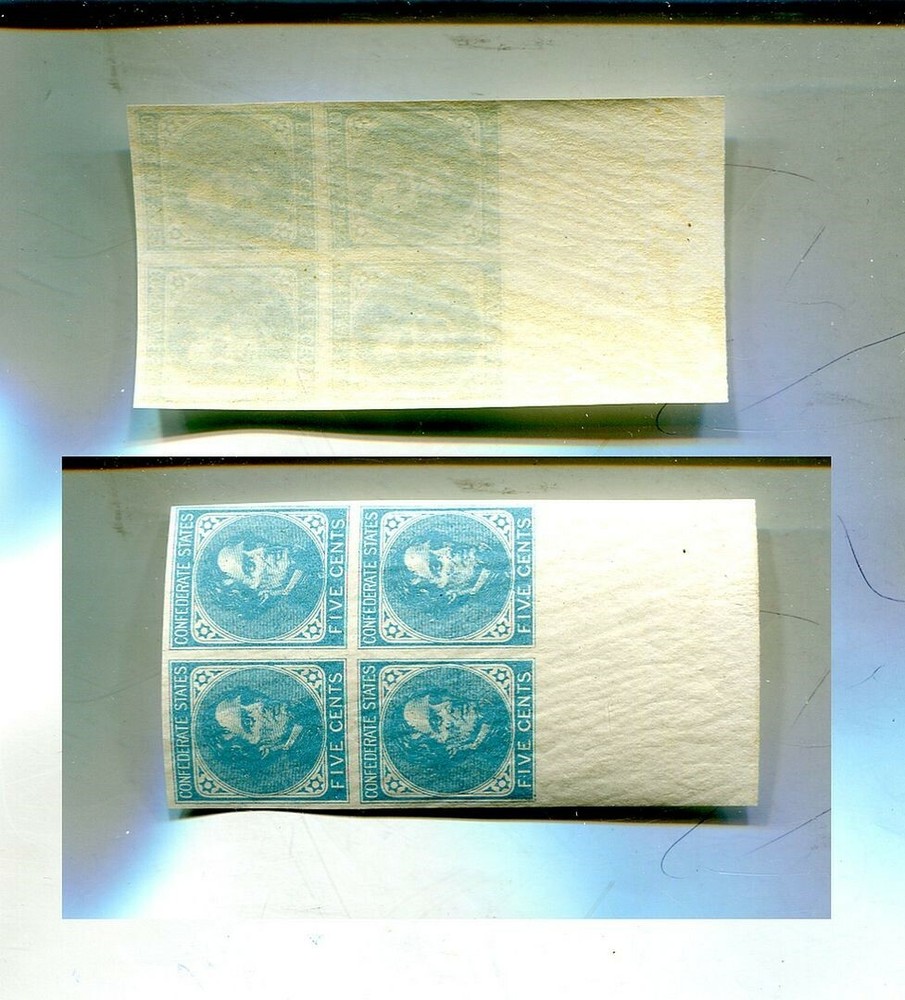 SCOTT #7 .05 CONFEDERATE BLOCK OF 4 STAMP MNH 8837P