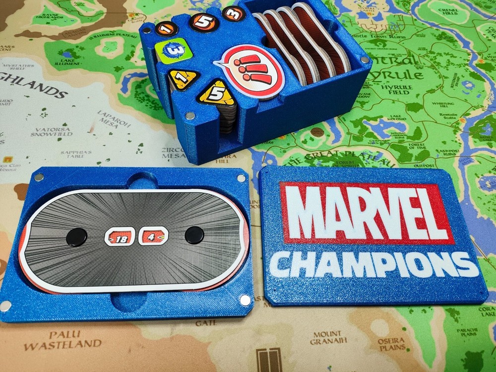 3D Token Box - compatible with Marvel Champions Core set - NO TOKENS