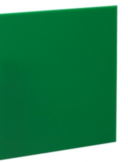 1/8" (3mm) Solid Forest Green Cast Acrylic Plexiglass Sheet 12" x 12" Nominal