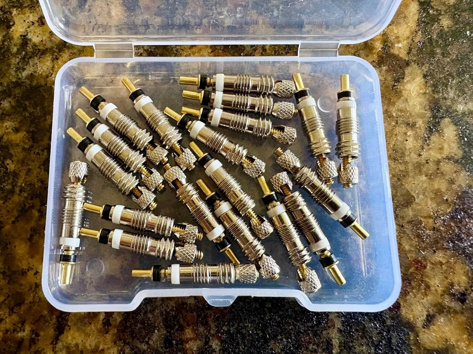 20 Pcs Professional Brass Presta Valve Core & Stem Leak-Proof Silver New