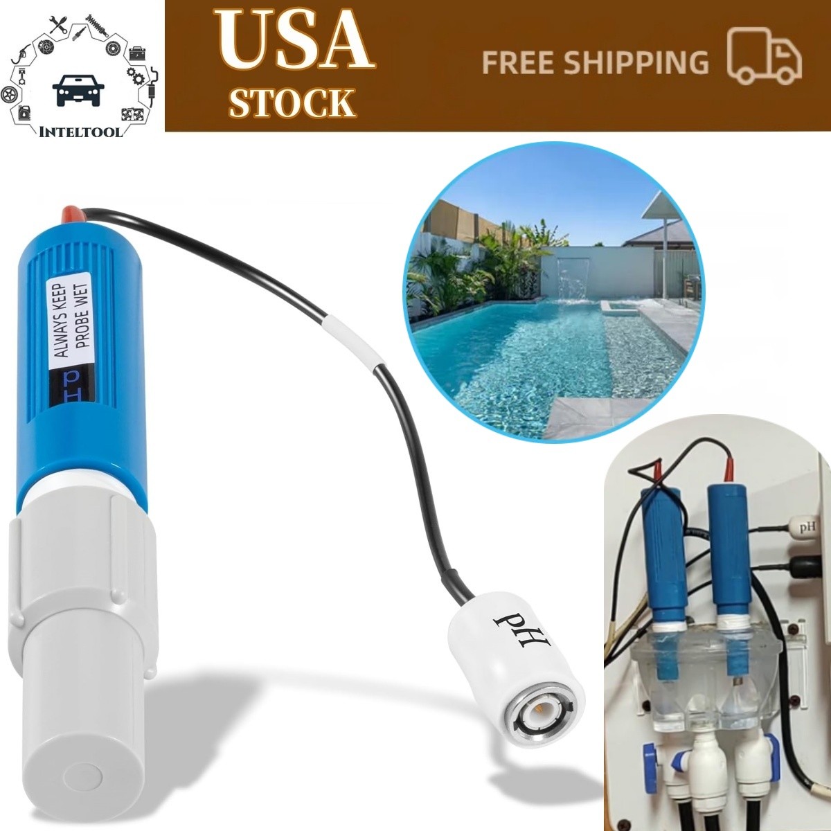 For Hayward GLXPROBEPH PH Probe for Sense and Dispense Models