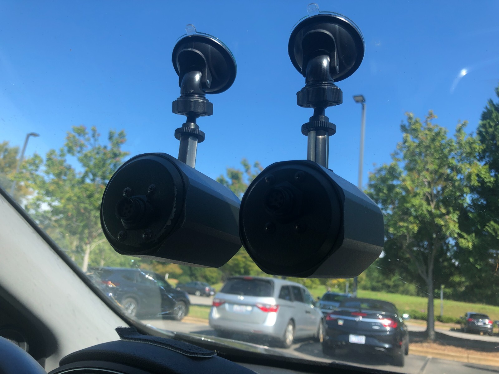 2 Kustom Signals Police Radar Antenna Windshield Mounts for Eagle & Pro 1000DS