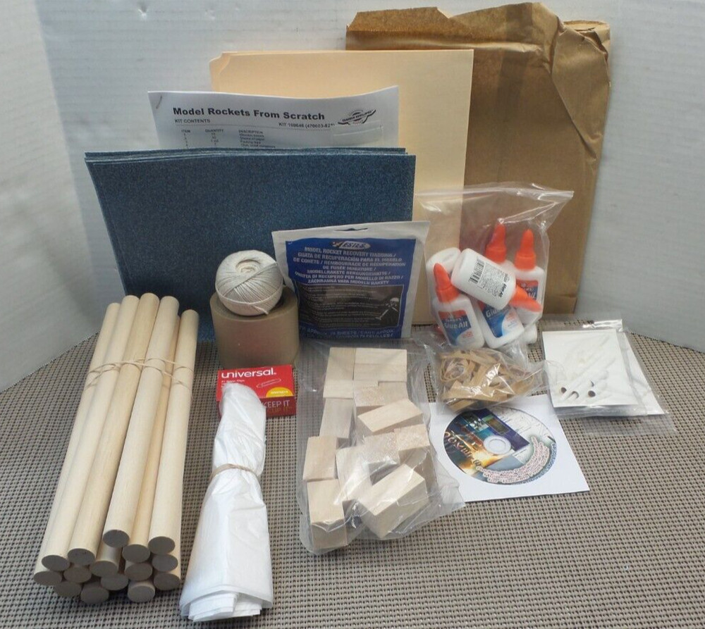 Ward's Science Model Rockets From Scratch Kit | Makes 15 Rockets | New