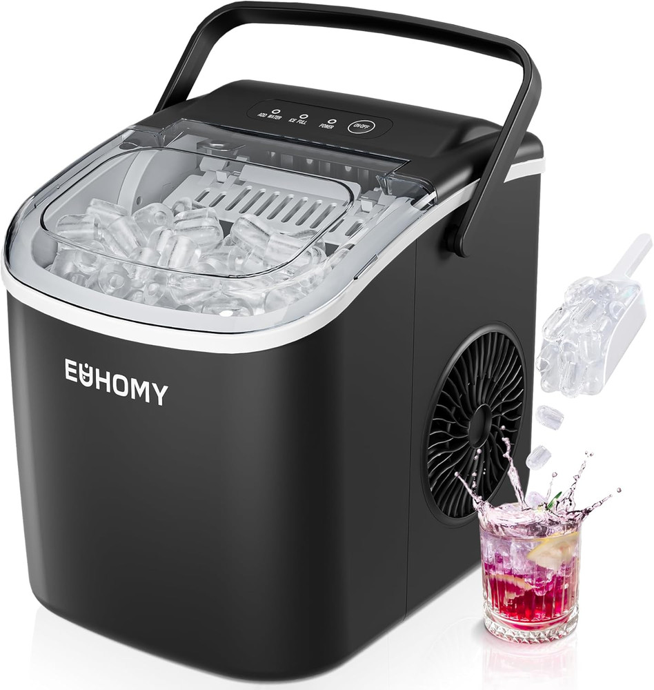 Nugget Ice Makers Countertop, Pebble Ice Maker Machine with 26lbs/24H