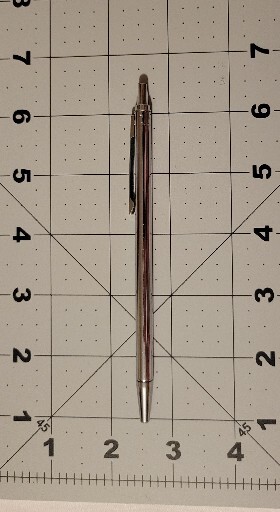 Silver Colored Metal Used E Professors Instructors Retractable Pointer Pen Japan