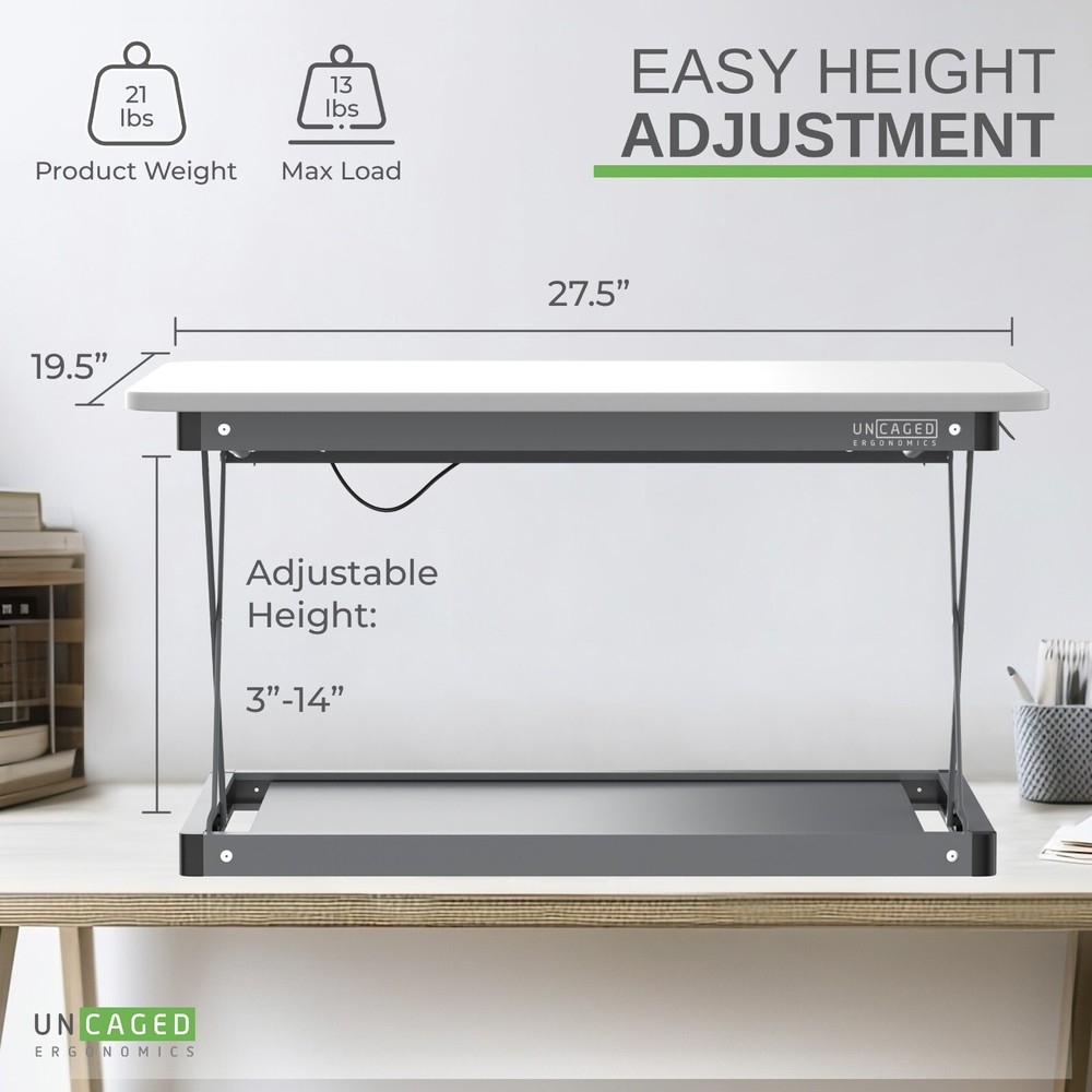 MINI Desktop Laptop Standing Desk Converter Riser Conversion Stand Topper cheap