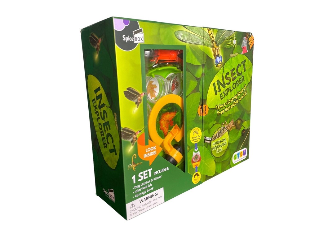 STEM Spice Box Insect Explorer Kit Mini Field Lab & Book Bug Catcher