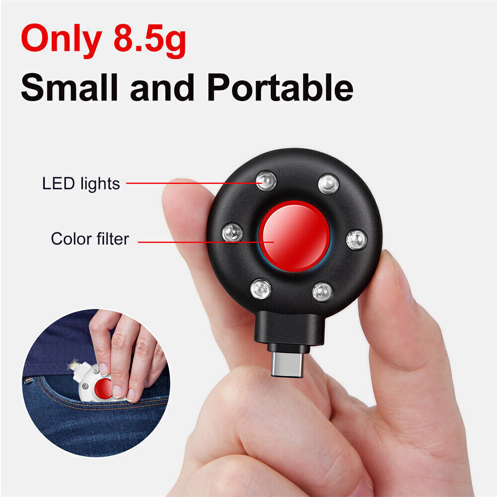 Mini Pocket Camera Detector Hidden Cam Scanner Type C Plug and Play for Phone