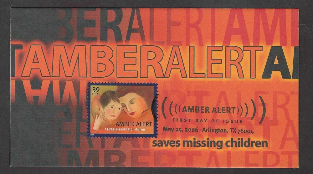 #4031 39c Amber Alert- Rage Cachets FDC