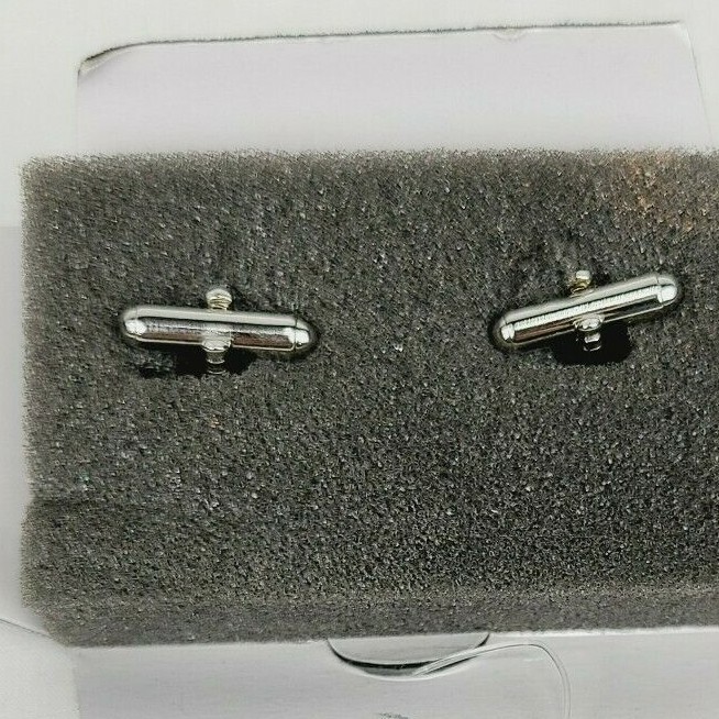 Link Up BMX Bicycle Cufflink White Bicycle