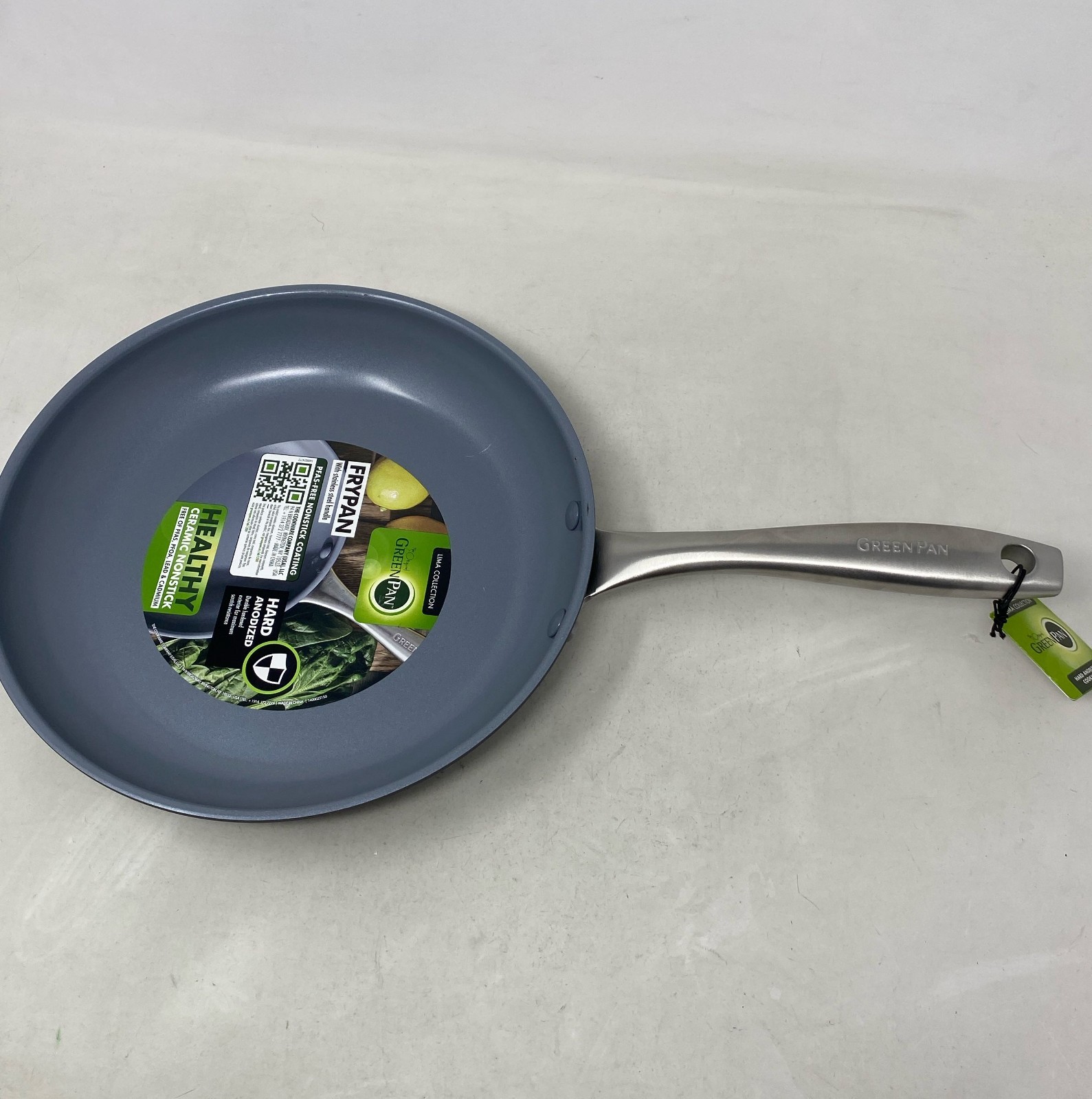 GreenPan Lima 8” Gray Hard Anodized Ceramic Nonstick Fry Pan Skillet