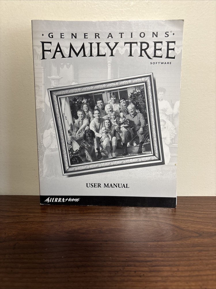 GENERATIONS FAMILY TREE Software MANUAL (2000 Paperback Book)