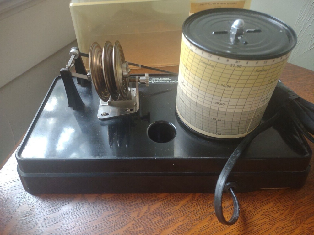 Vintage Taylor Instruments Barometer Chart Recorder, Untested. See Photos