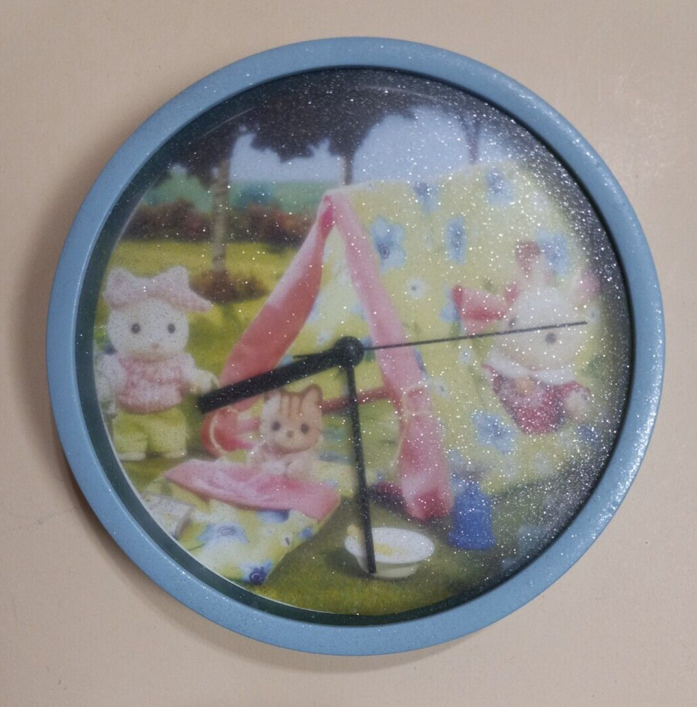 Calico Critters Camping Wall Clock