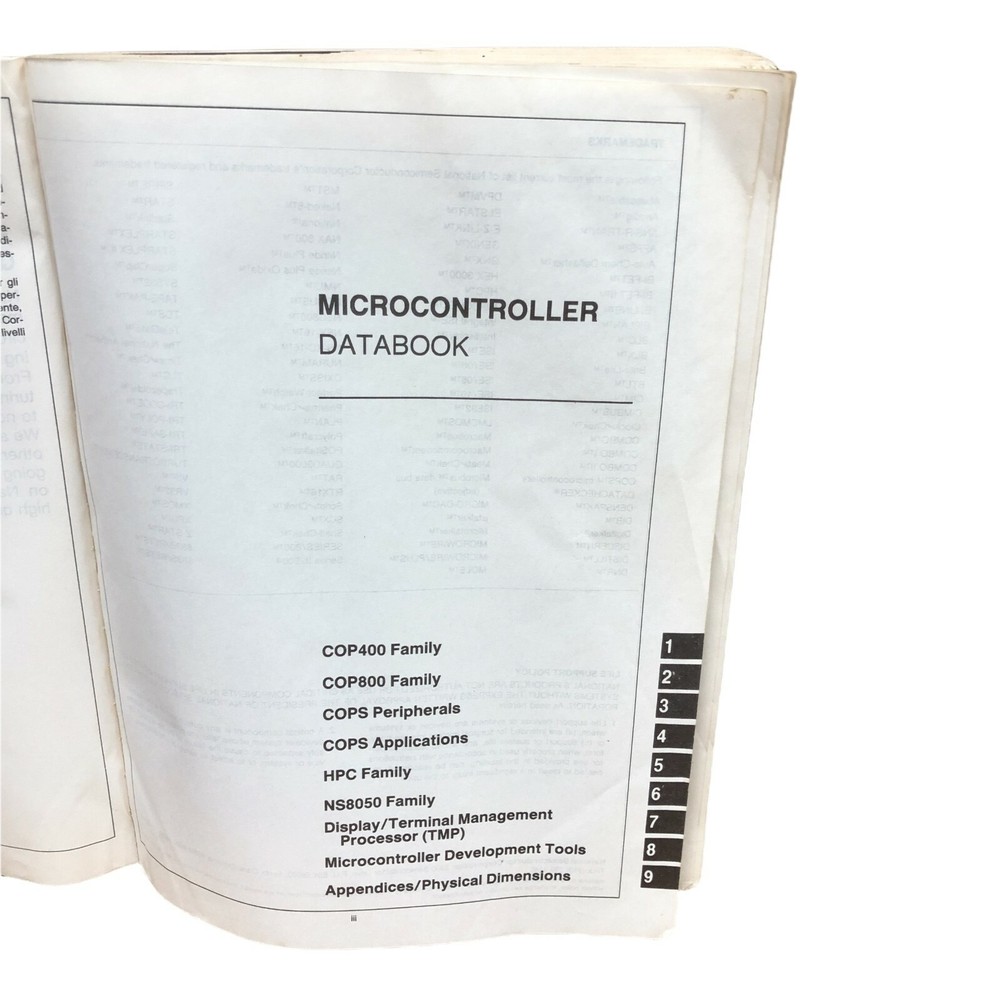 NATIONAL SEMICONDUCTOR MICROCONTROLLER DATABOOK 400068