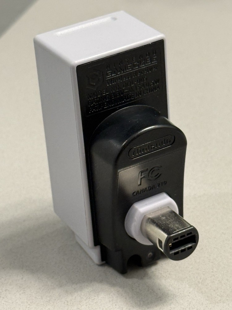 NICE Nintendo GameCube Gray WaveBird Controller w/Receiver - Tested & Working