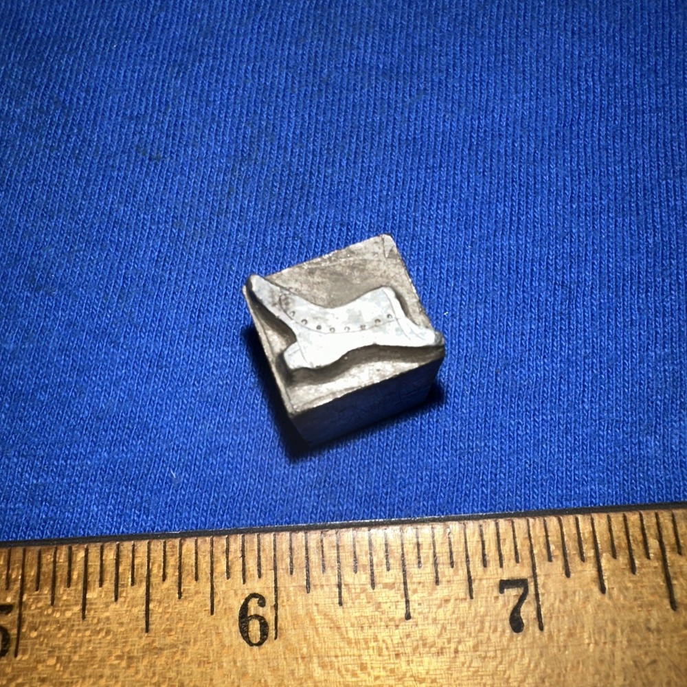 Printing Block “ Womans Boot “ Lead Block Old Boot