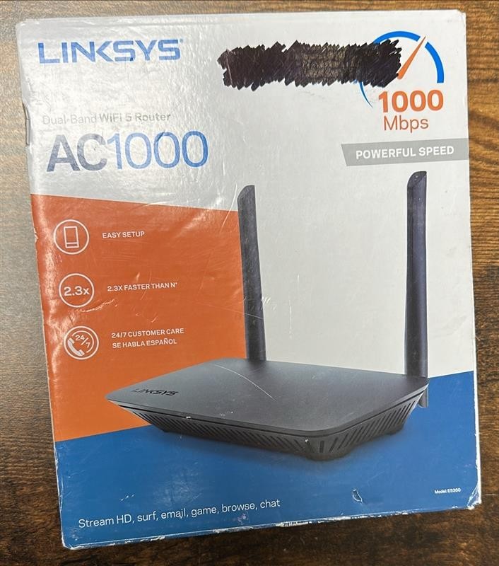 Linksys E5350 1000Mbps Wireless Router AC1000