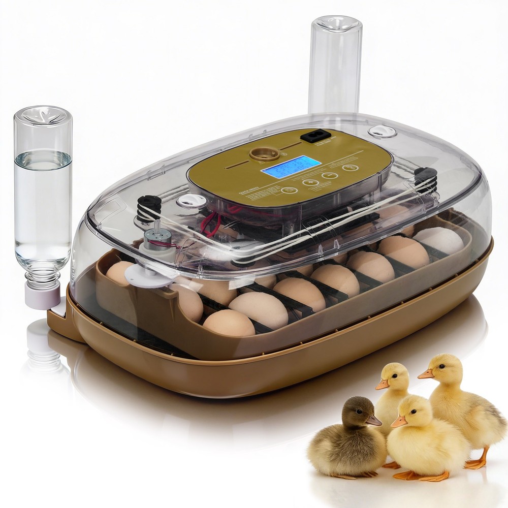Incubators for Hatching Eggs, 24 Egg Incubator w/Automatic Egg Turning and Humid