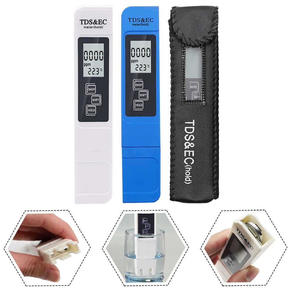 Test Pen Salinity Temp Tester Measuring Pool Portable Salt Water Testing Tools
