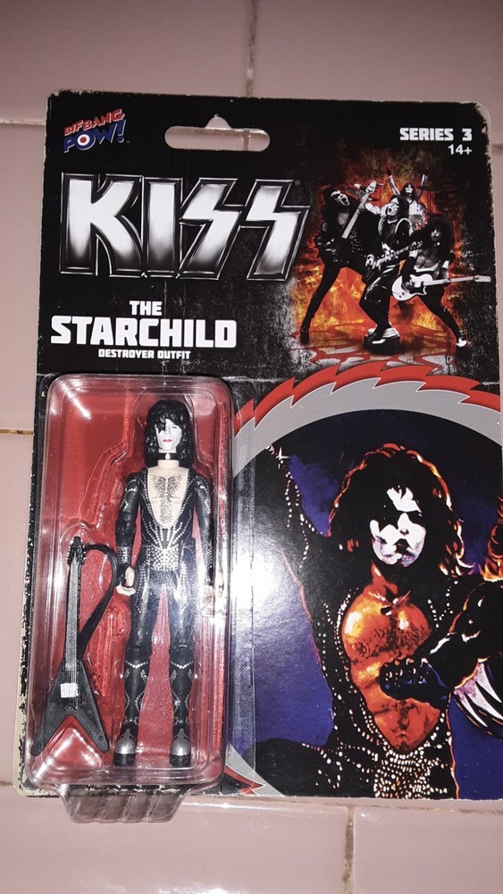 3 Kiss figures from the Destroyer era. Bif Missing Gene Simmons