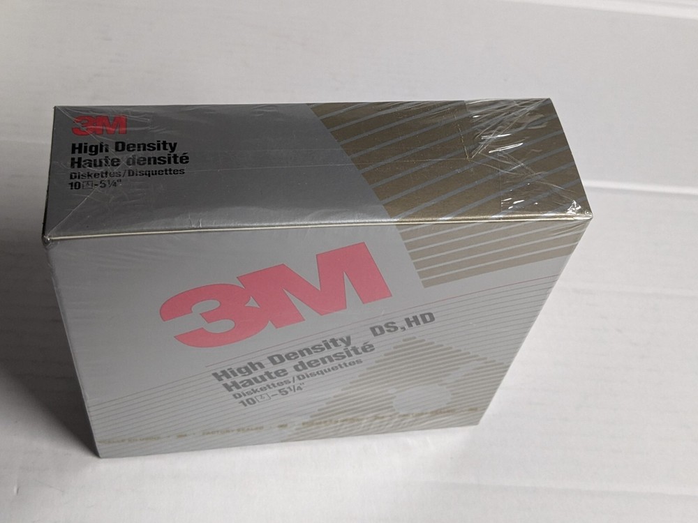 3M 3.5" High Density Diskettes Sealed + MediaMate Floppy Disk Storage Case Nice!