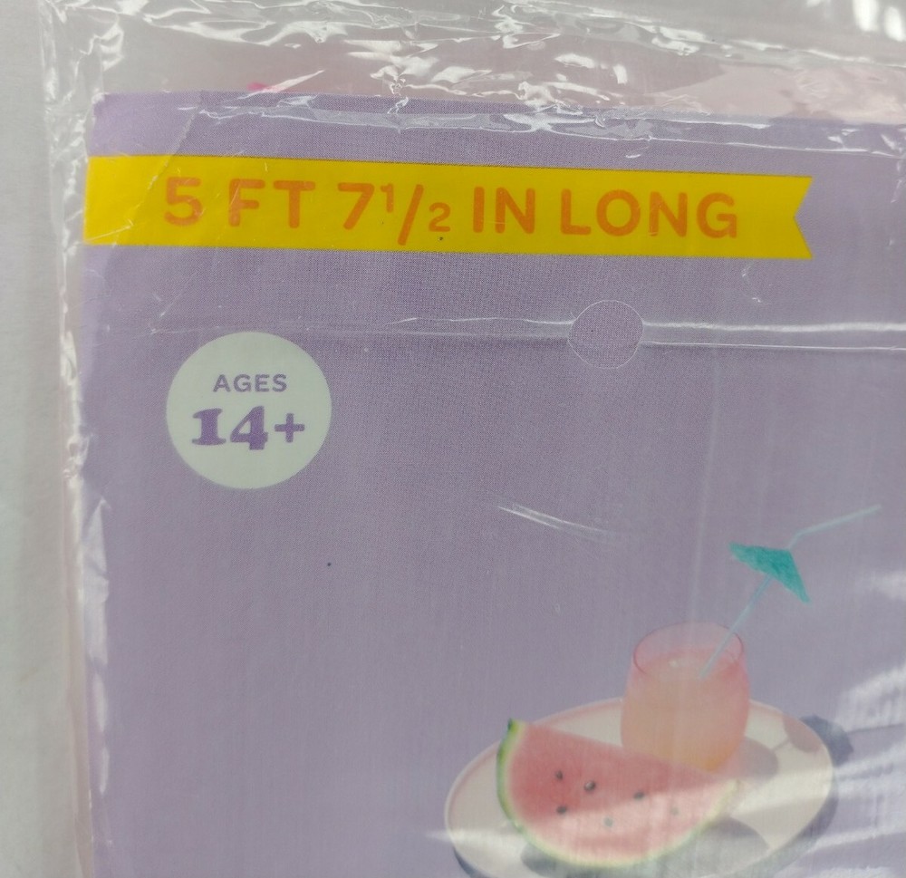 SUN SQUAD Pink Inflatable Pool Float Mattress Built In Pillow New