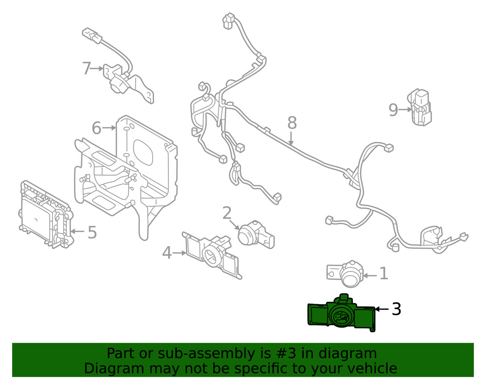 Genuine Mitsubishi Park Sensor Retainer 8651A422RA
