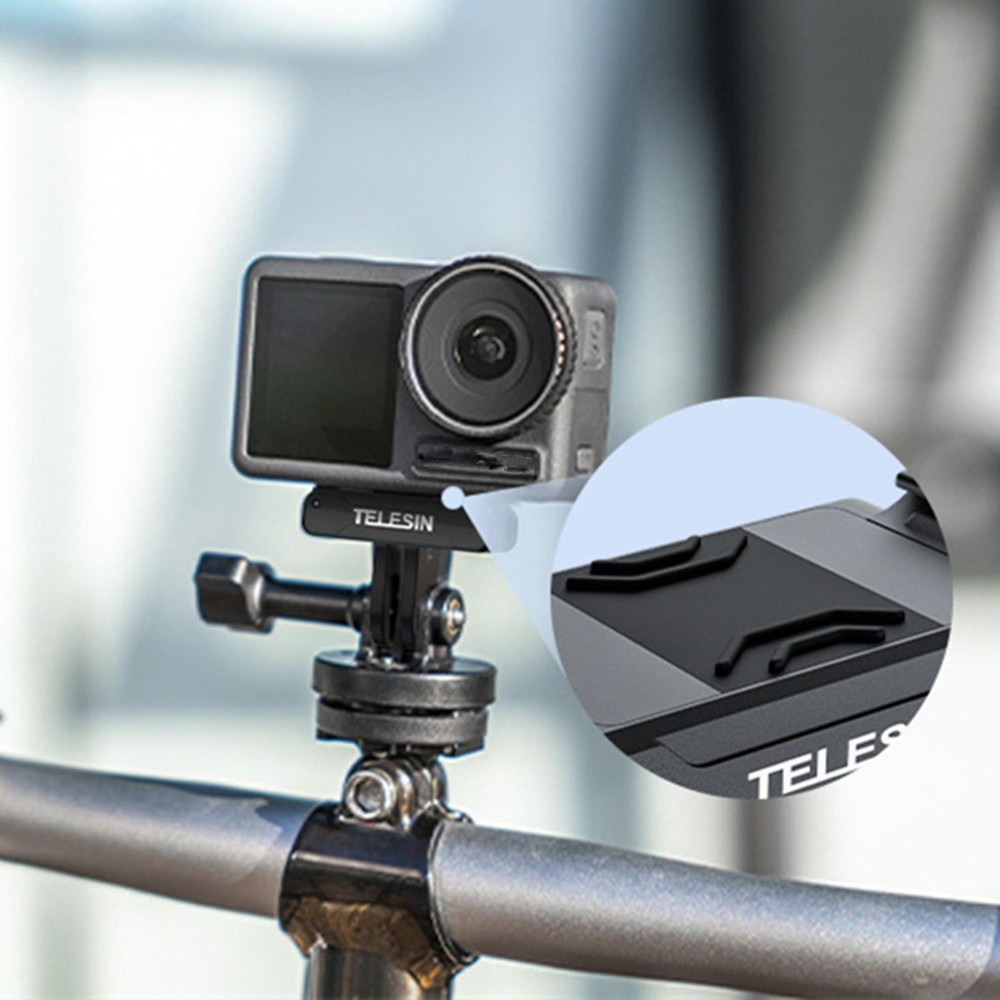 Camera Magnetic Two Claw Adapter Selfie Stick Base For DJI OSMO Action 3