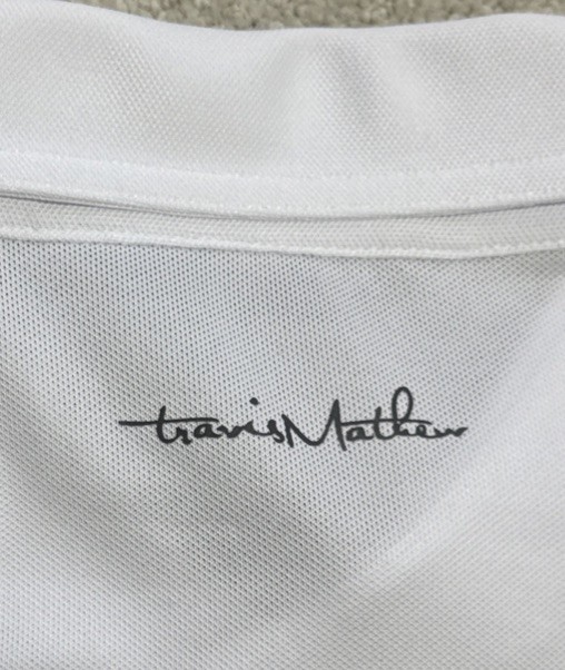 Travis Mathew Polo Shirt Mens 2XL Prestige Pure Performance Properly Hydrate NWT