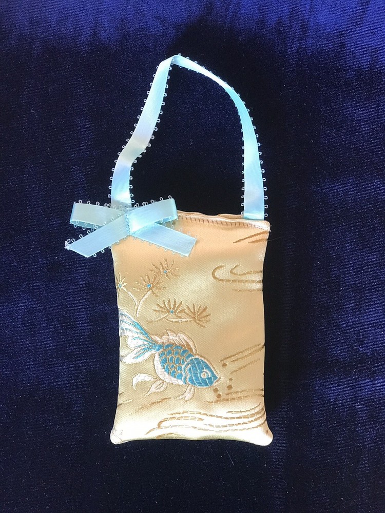 Silk Sleep Mask and Matching Sachet Handmade