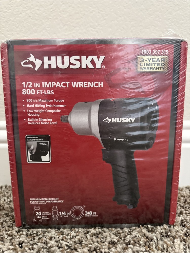 Husky H4480 1/2" Impact Wrench - Black