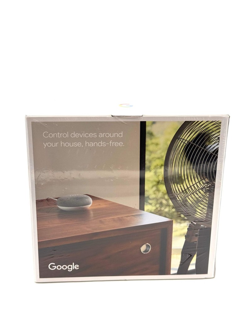Google Nest Mini (2nd Gen) Google Assistant + GE Smart Plug Bundle New & Sealed