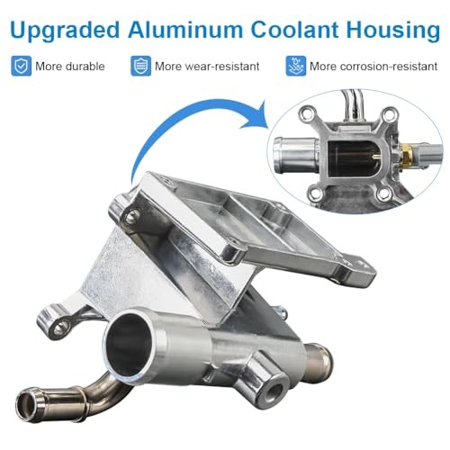 Aluminium Engine Coolant Thermostat Housing Compatible with 2006-2015 Mazda 3