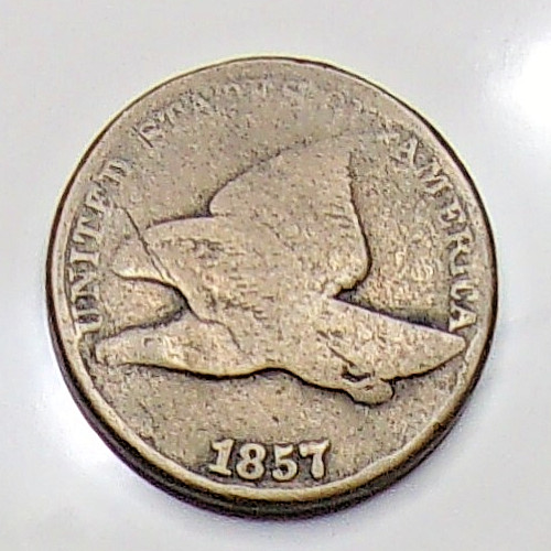 1857 Penny or Flying Eagle Small Cent Nice Original U.S. Coin