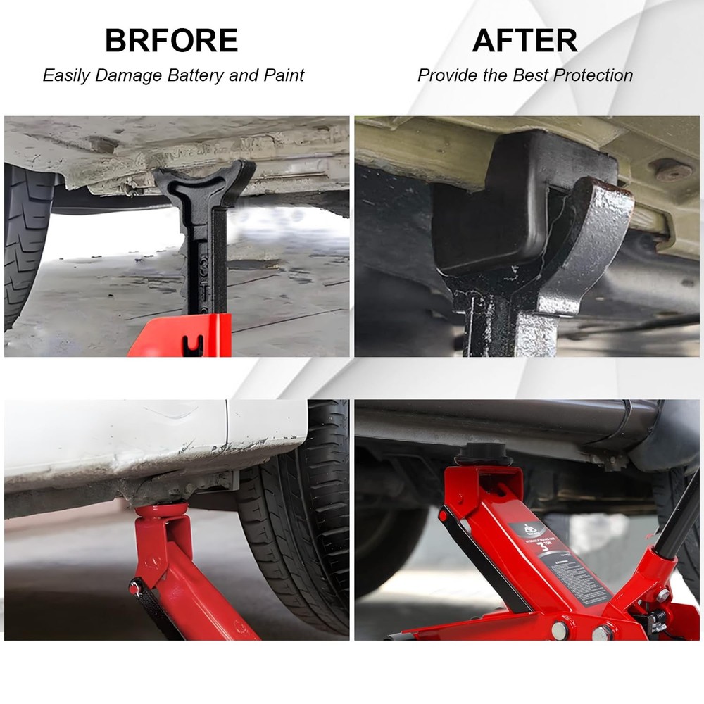 【Upgrade】 8 Pcs Universal Floor Jack Pad, 2 Types Jack Stand Pads Adapter wit...