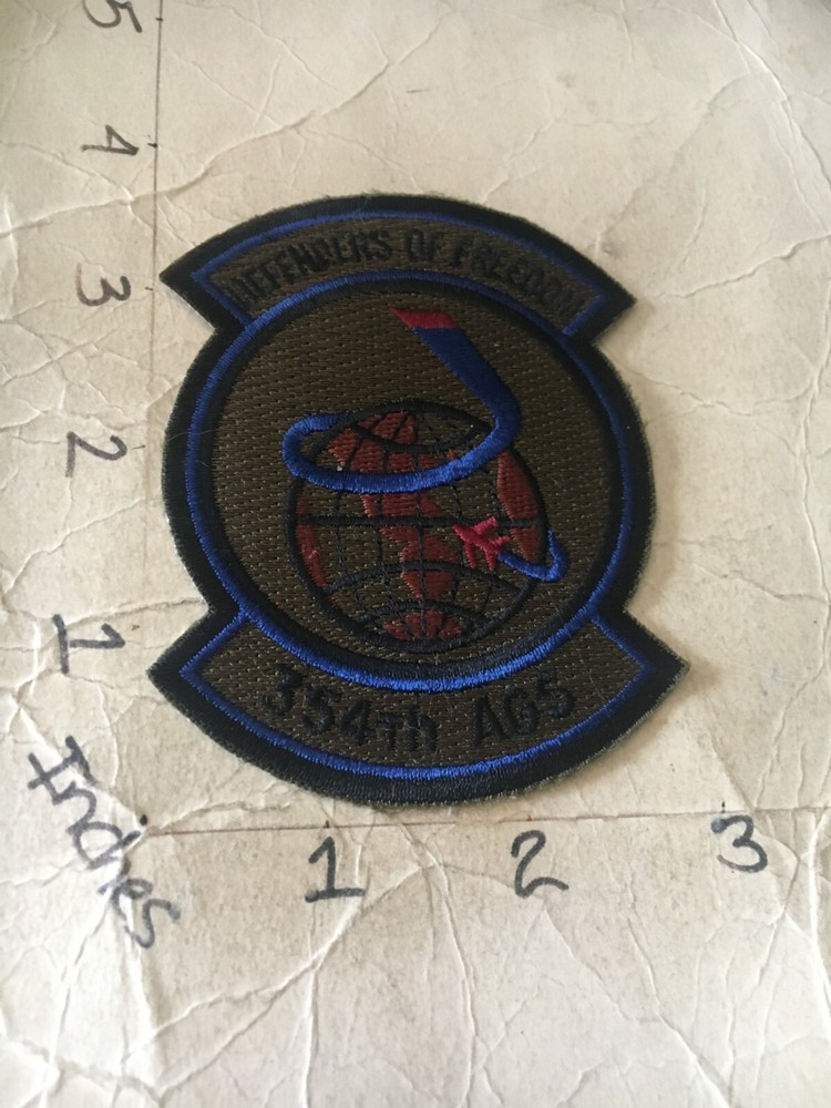 USAF  354th AGS Squadron subdued patch 6/5/25