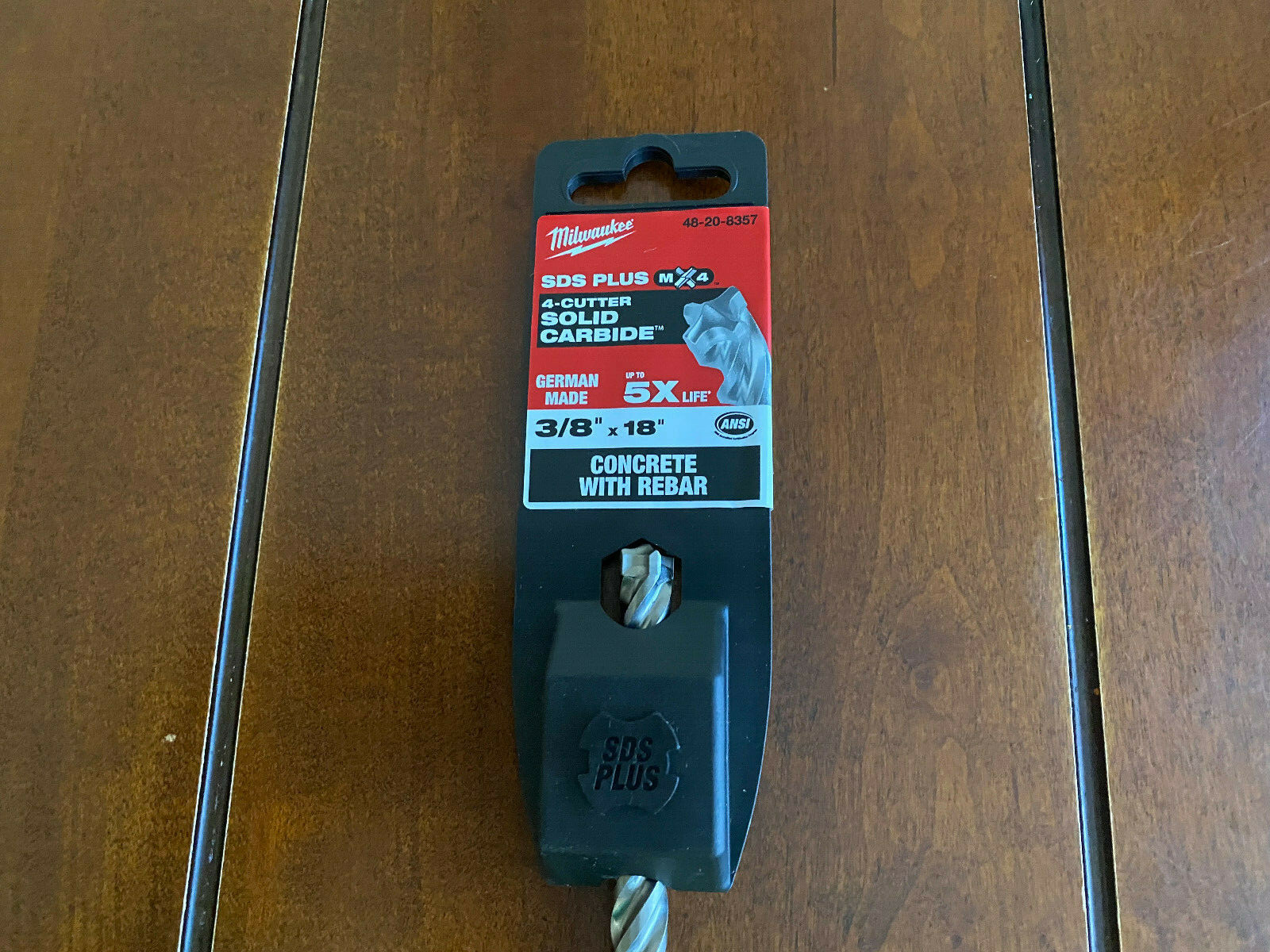 NEW MILWAUKEE SDS-PLUS CONCRETE DRILL BIT 3/8" x 18" MX4 Carbide 48-20-8357