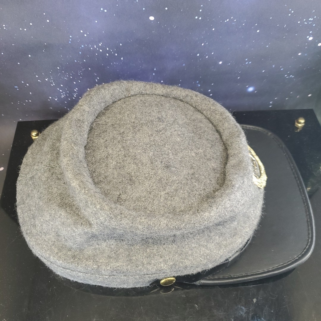 Reproduction Civil War CS CSA Kepi Campaigner Quality Wool Hat With Pin VGC