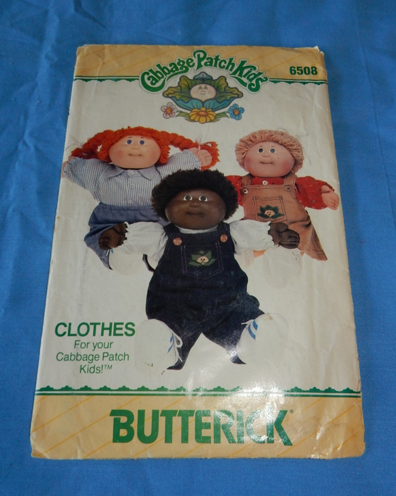 Vintage Cabbage Patch Clothes Butterick Patterns Preemie & 16" Doll PLEASE READ