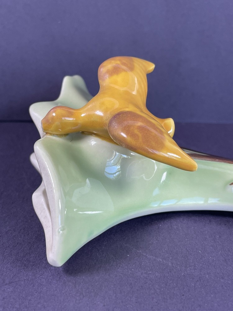 Cornucopia Wall Planter Yellow Bird Green READ