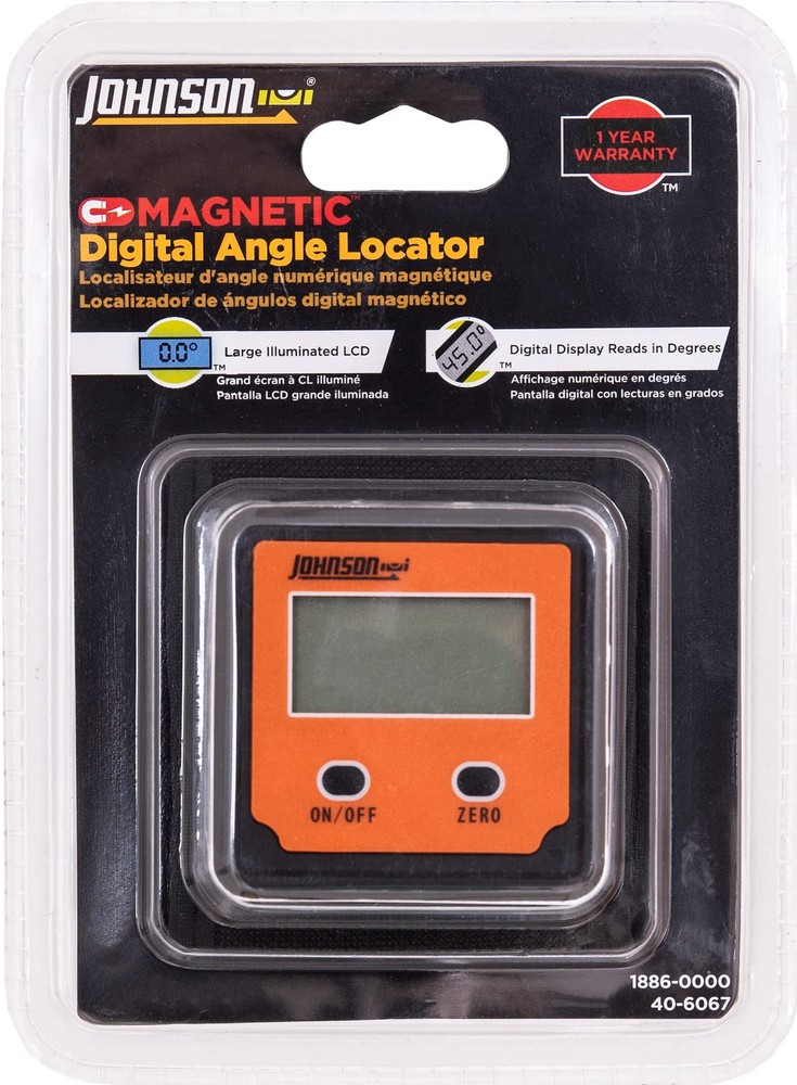 Magnetic Digital Angle Locator Tool with LCD Backlight for Precise Measurements