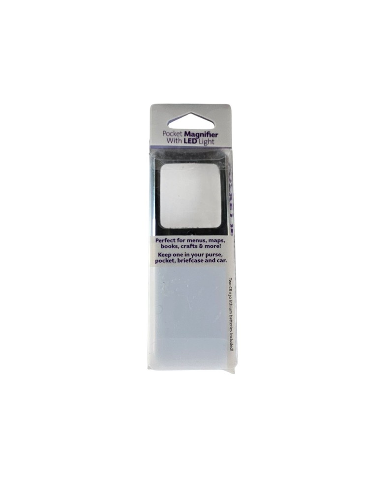 Pocket Magnifier with LED LIGHT Protective Sleeve