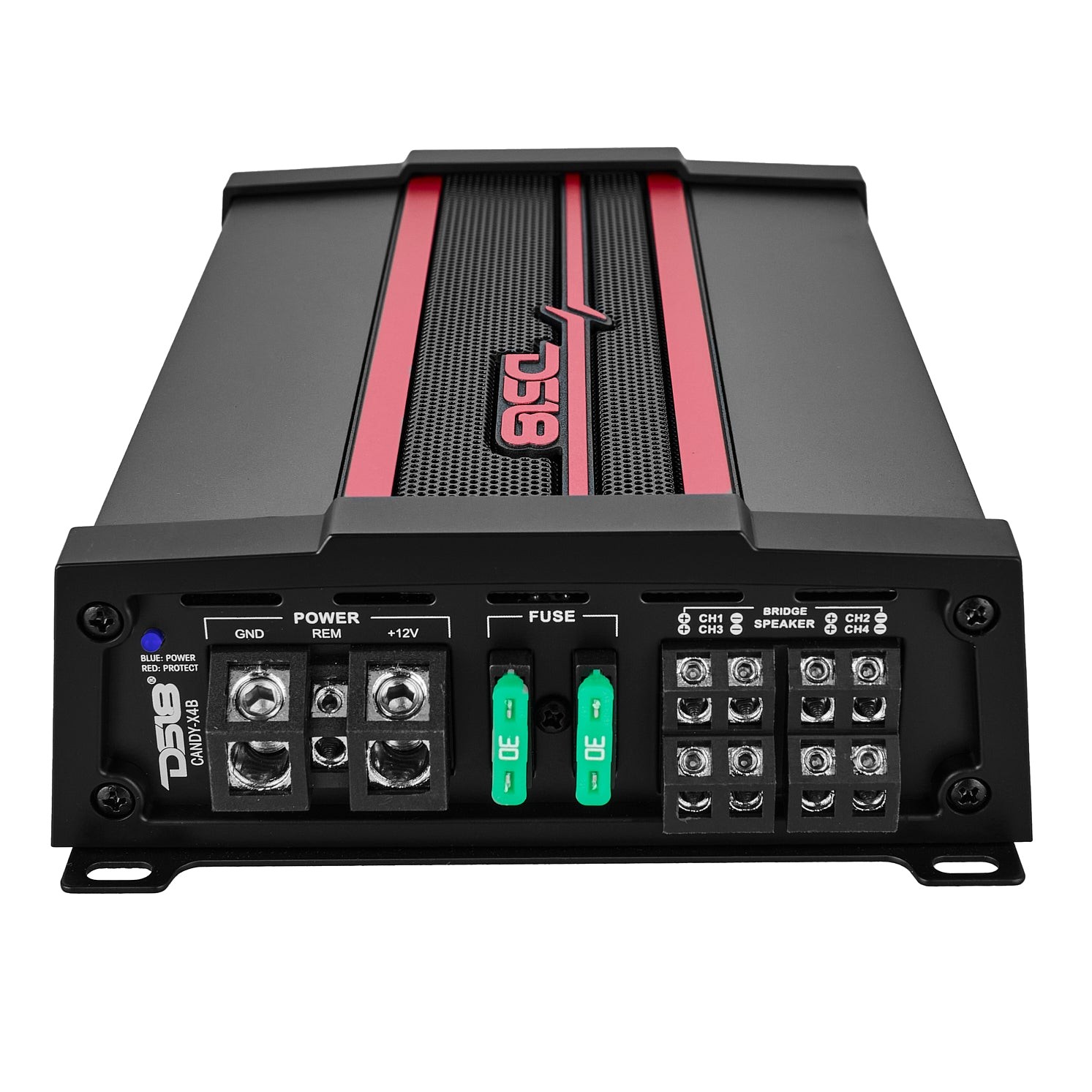 DS18 CANDY-X4B Compact Full-Range Class D 4-Channel Amplifier 1600 Watts