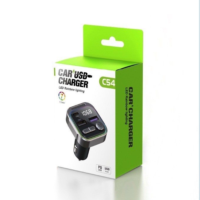 Aluminum Alloy Car Bluetooth MP3 Player FM Transmitter PD Fast Charging