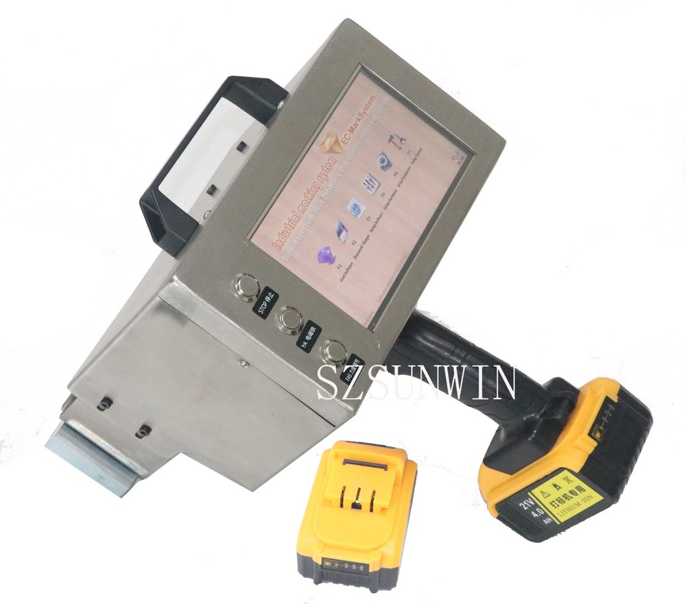 Handheld Dot Peen Marking Machine VIN Code Chassis Number Metal Printer 150*40MM