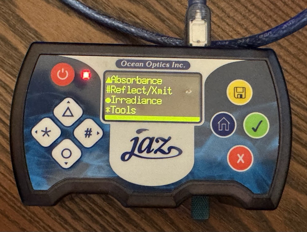 Ocean Optics Jaz spectrometer with cable and software