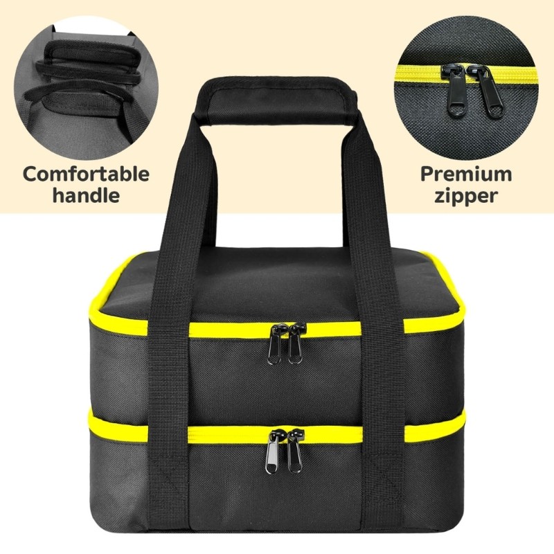 Multipurpose Battery Storage Container Shatterproof Fabric Texture for Storing