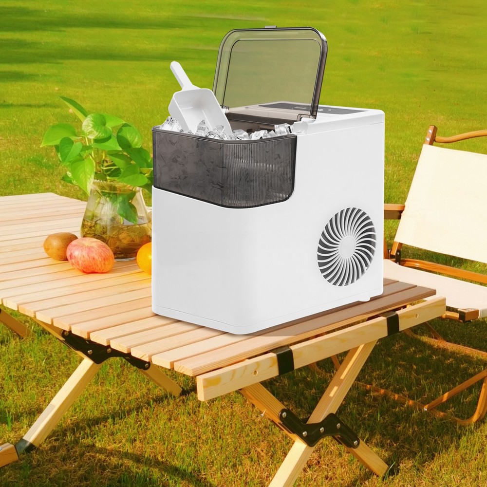 Countertop Ice Maker, Ice Maker, 165W Electric Ice Maker (Two-Size Ice Cube)