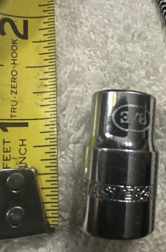 3/8” Masterforce Socket 12 Point 3/8 Drive VTg tool,mf67408 2t